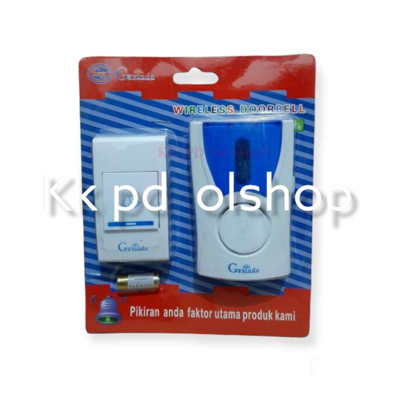 GAXINDO BEL WIRELESS / Bell pintu Wireless + Baterai (sudah termasuk) / GAXINDO BELL PINTU RUMAH