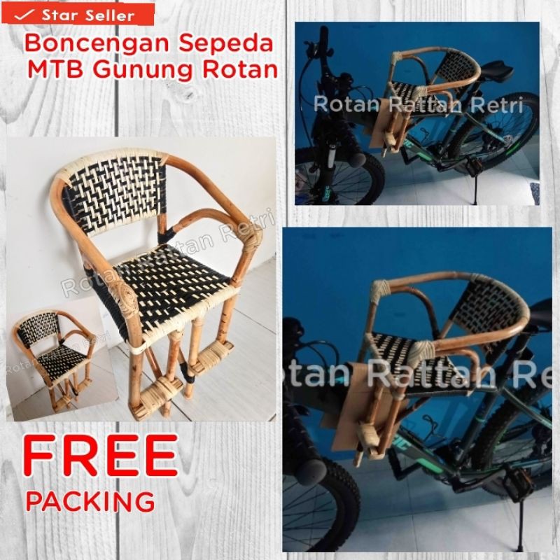 Kursi Boncengan Sepeda Depan Anak rotan MTB, polygon, Gunung, fixie