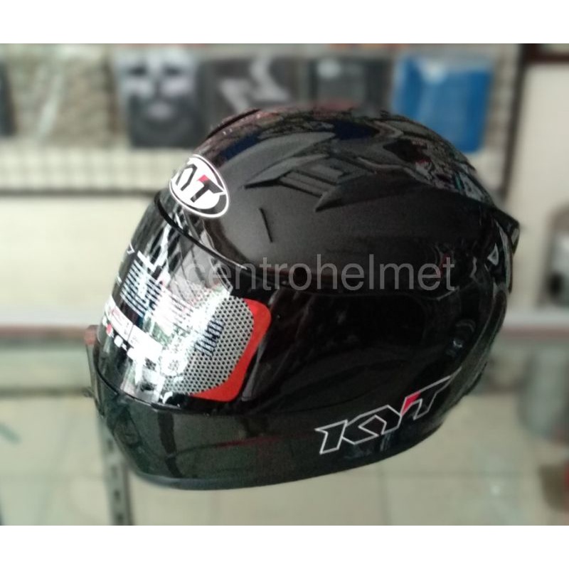 HELM KYT FULL FACE R10 BLACK METALIK