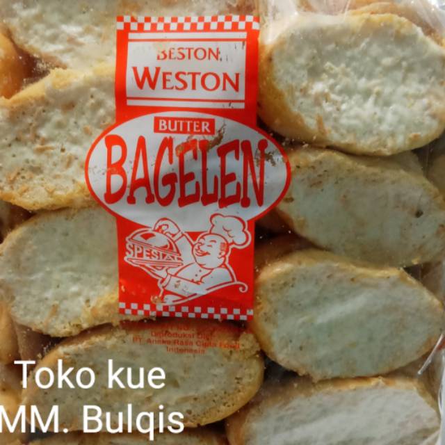 Bagelen weston keju, roti kering