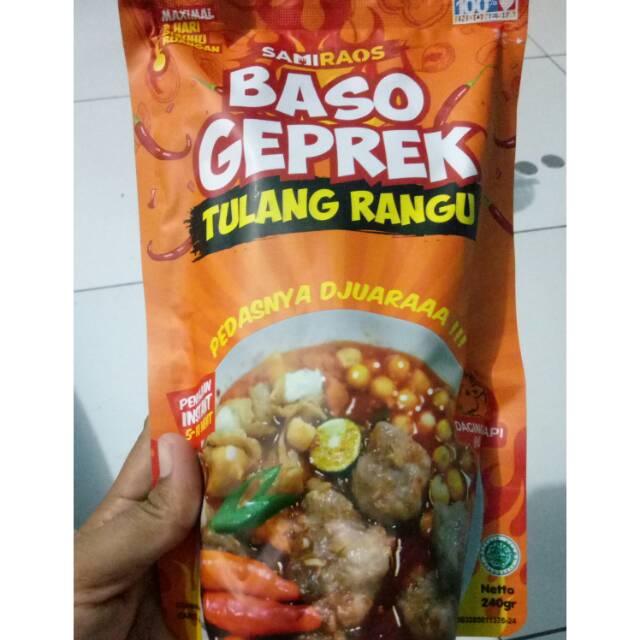 

Baso geprek tulang rangu samiraos