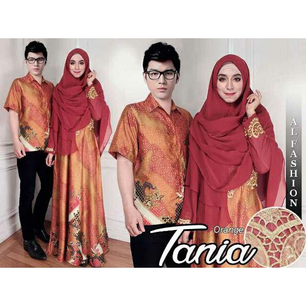 atk Cp Melani couple mama papa batik songket etnik gamis syari kemeja
