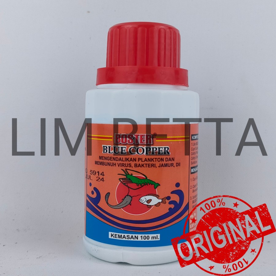 BOSTER BLUE COPPER 100 ML / ANTISEPTIK CUPRI IKAN DAN UDANG