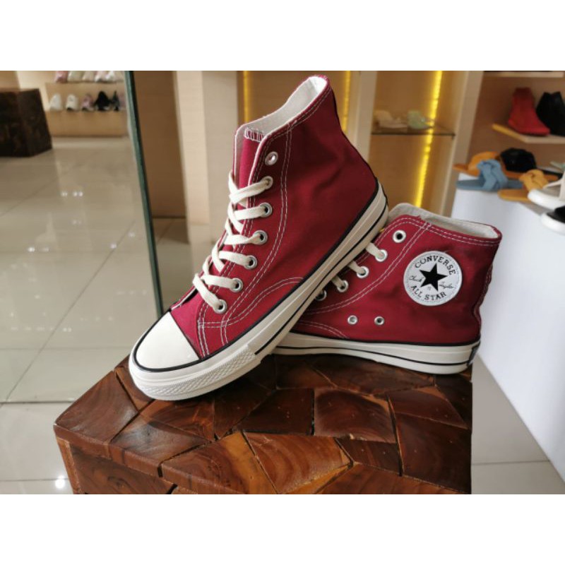 Converse Allstart Chuck Taylir 1970s High Maroon Egret