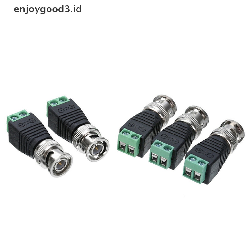 10 Male Coax Cat5 Ke Bnc Coaxial Untuk Kamera Cctv