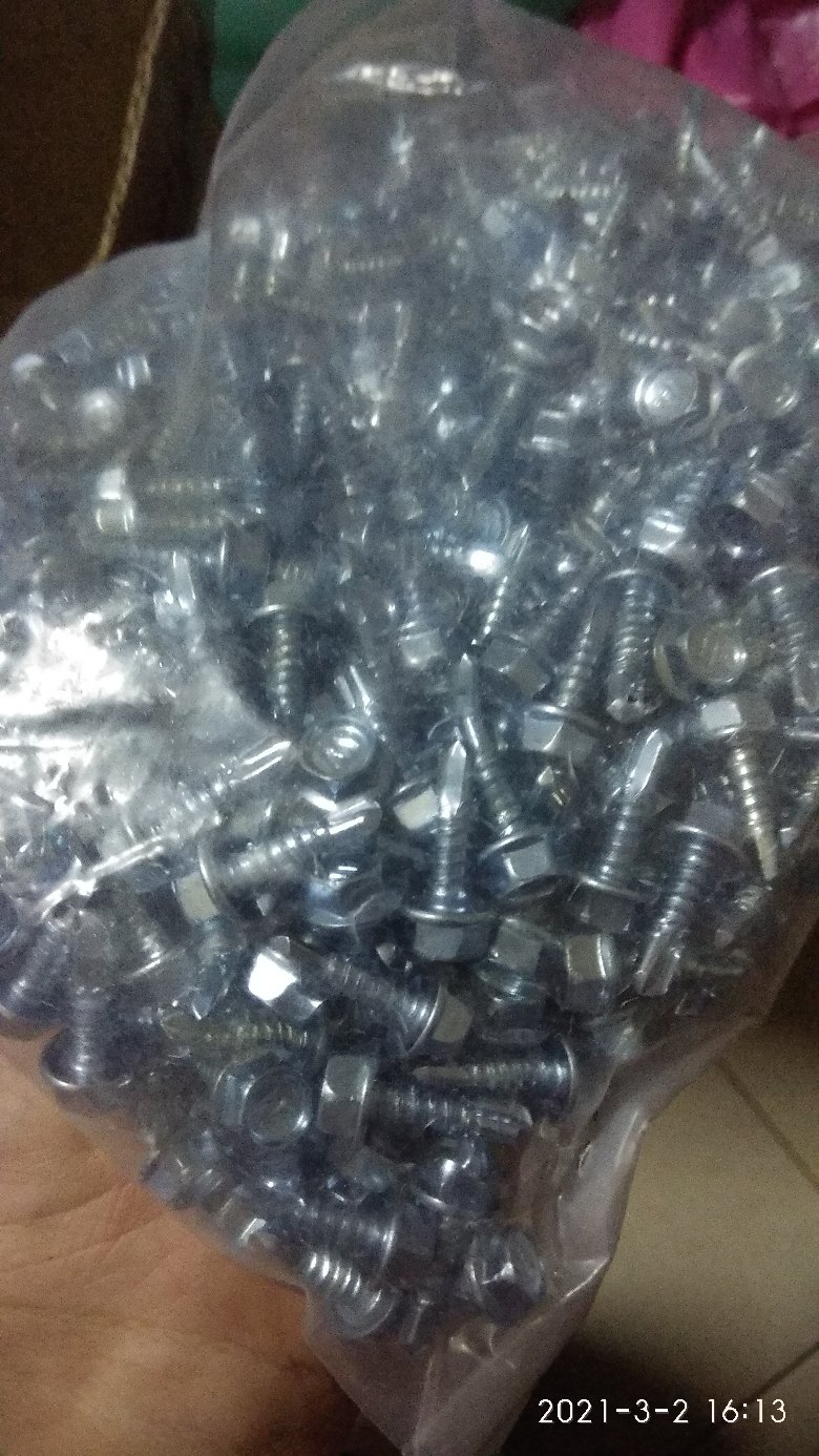 Skrup Baja Ringan 10x16 Roofing Putih Wilson (isi 100pcs)