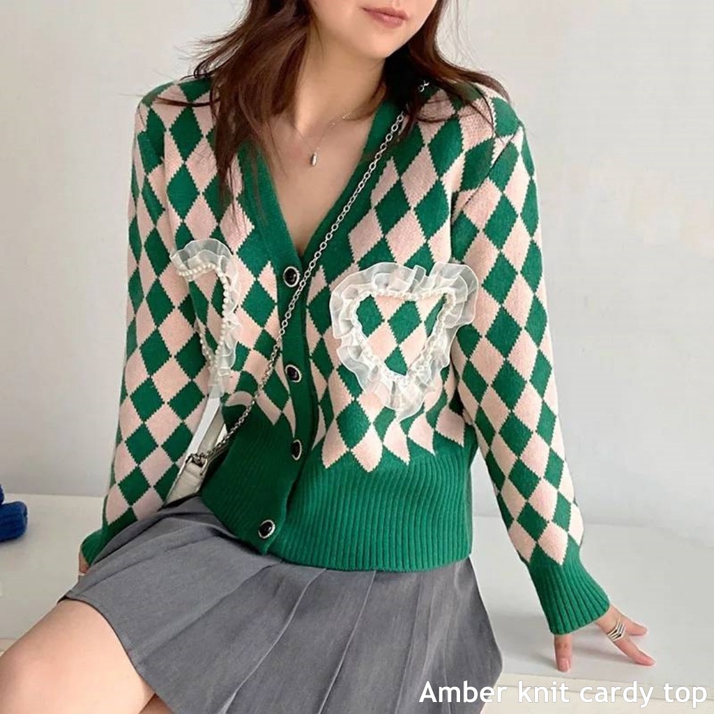 Amber knit cardy top - Thejanclothes