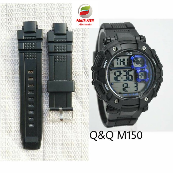 Tali jam Q&amp;Q M150 rubber strap Tali jam tangan Q&amp;Q M 150