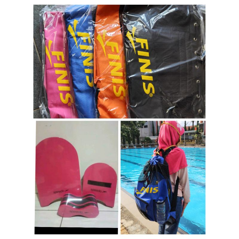 paket tas papan luncur pelampung punggung pull buoy