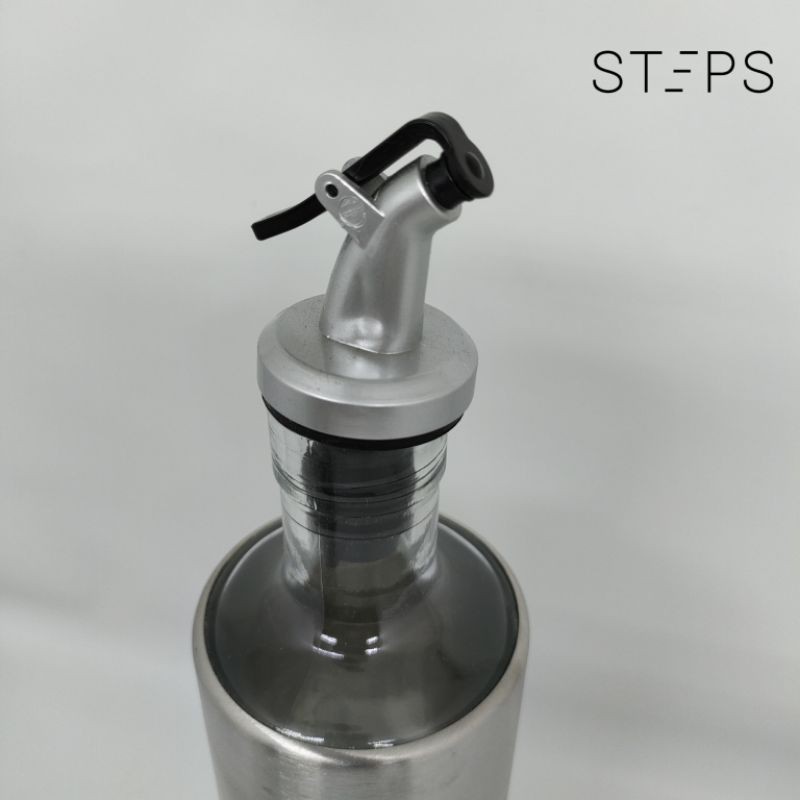 Botol Kaca stenlis OIL POT Dispenser Minyak Olive Oil/Sirup Kecap Saos/tempat bumbu/tempat minyak