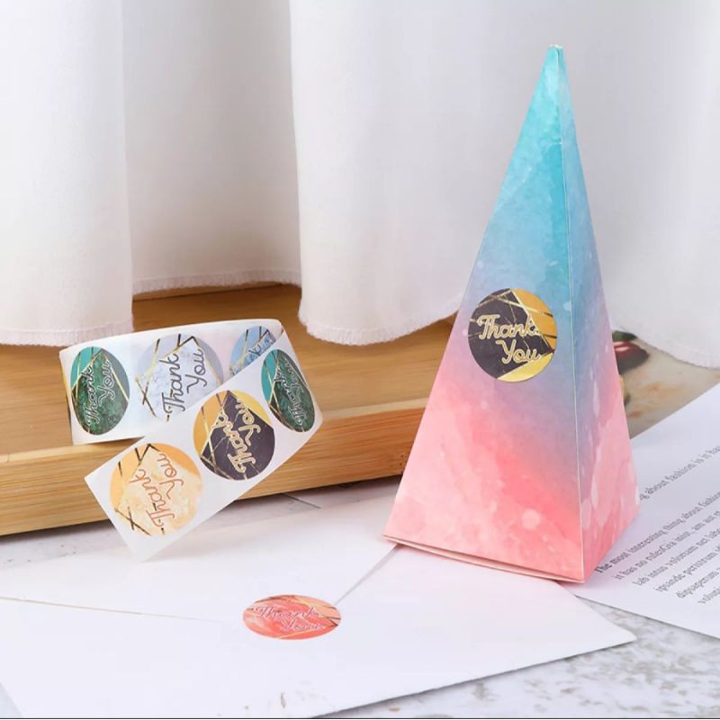 

Sticker Tank You 100 Pcs Sticker Souvenir Stiker Terima Kasih Segel Kemasan