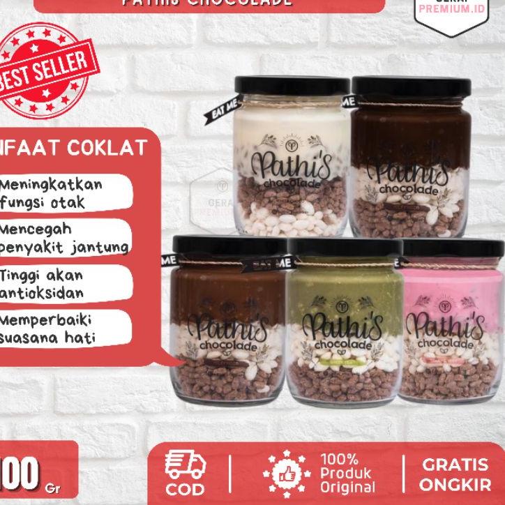 

5.5 STOK READY Camilan Pathis Choco Jar Original - Coklat Lumer Rice Crispy Crunchy
