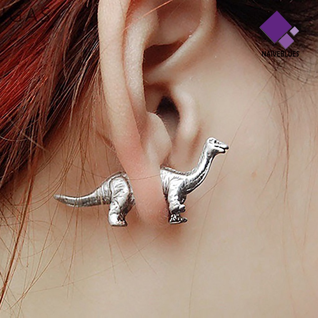 Anting Desain Dinosaurus Bahan Alloy Untuk Pria