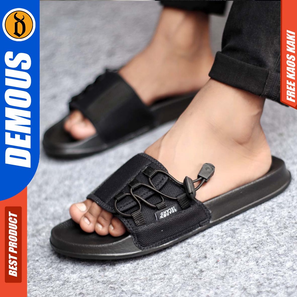 DEMOUS VINCENT- Sendal Pria Terbaru Kekinian Sendal Slide Slop