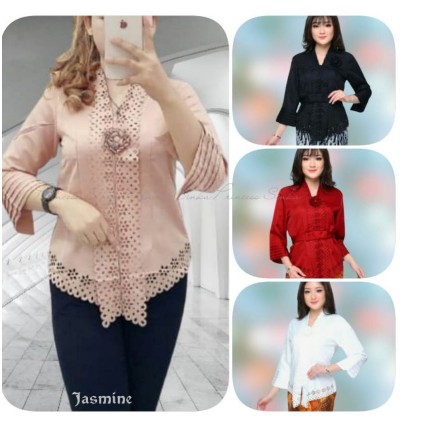 Kebaya Encim Modern Katun Laser Cut katun/baju atasan kebaya