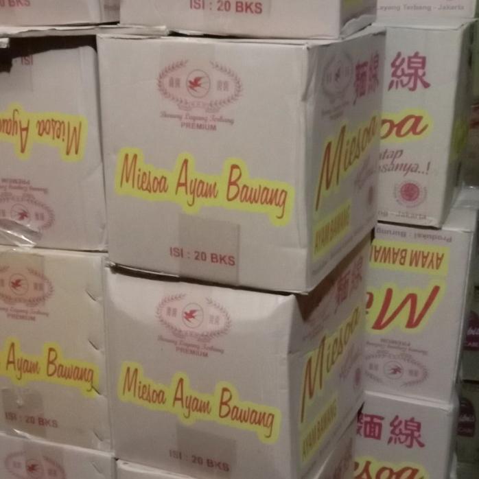 

MISOA AYAM BAWANG 1DUS ISI 20 PCS/ CAP BURUNG LAYANG TERBANG