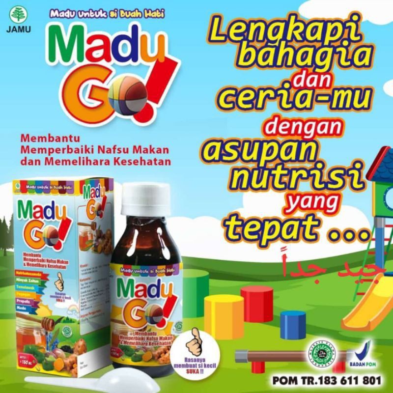 Madu GO Junior Memperbaiki Nafsu Makan Anak dan Memelihara Kesehatan Al-Ghuroba 130ml