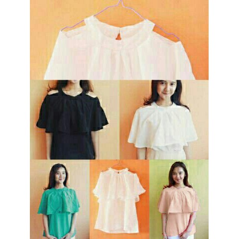 [Broad top RO] Blouse Wanita Twiscont Varian Warna