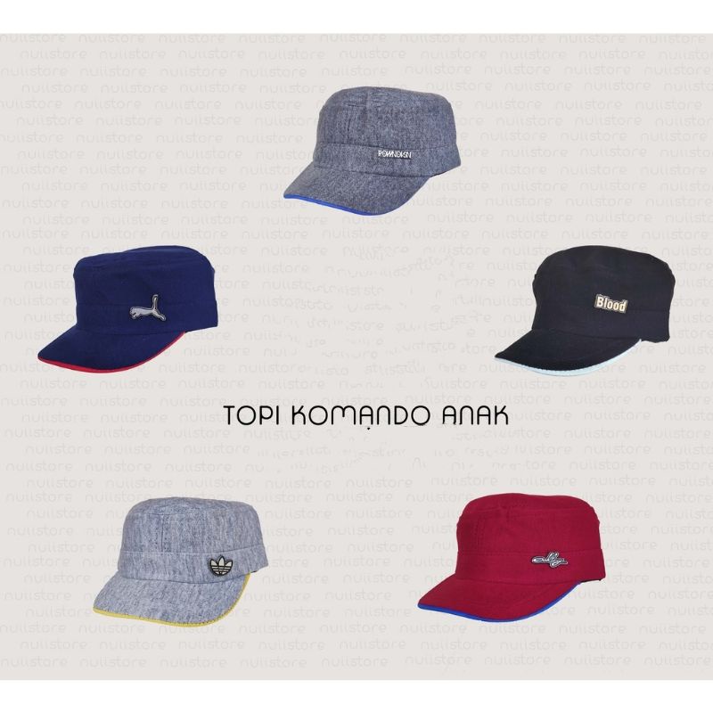 Topi Komando Anak Kaos Umur 1 - 3tahun