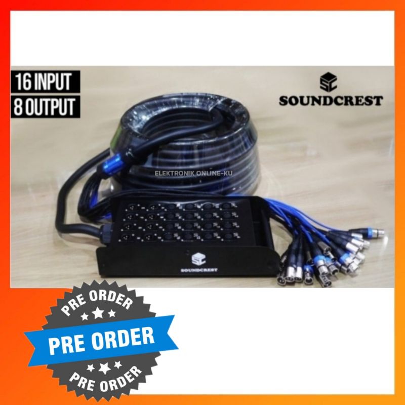 CABLE SNAKE 16 INPUT 8 OUTPUT 30M SOUNDCREST