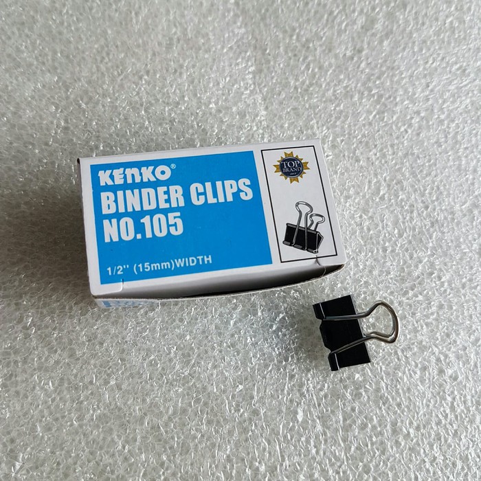

BEST SELLER BINDER CLIP KLIP PENJEPIT KERTAS NO 105 KENKO 1/2 INCH