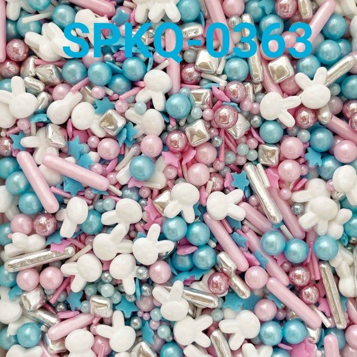 

SPKQ-0363 SPRINKLES SPRINKLE SPRINGKEL 250GR BIRU PINK BUNNY KELINCI EKSKLUSIF