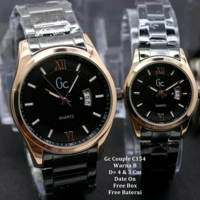 Jam tangan couple pria cowok wanita cewek GC guess collection Terbatas