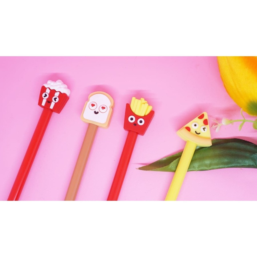 

Pulpen Fastfood / Pen Makanan Cepat Saji / Pizza / Pen Gel Fancy