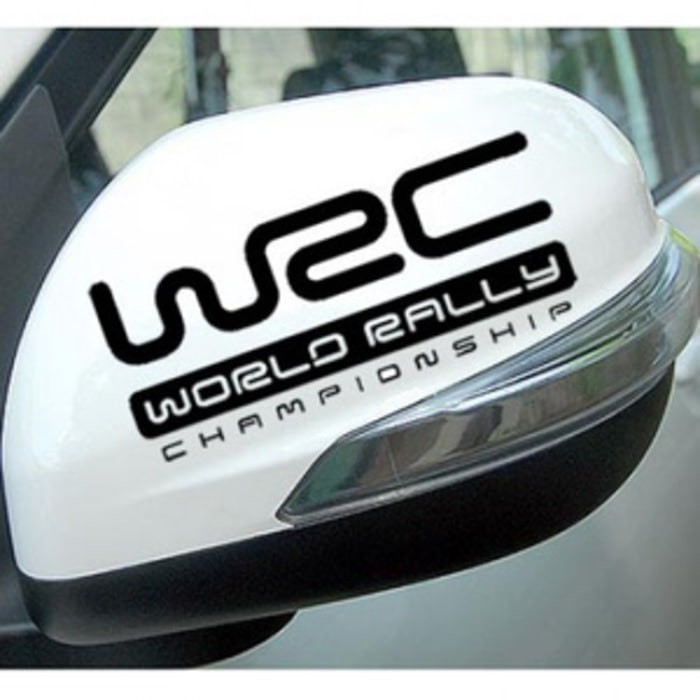 Aksesoris Stiker Spion Mobil WRC World Rally Keren Car Decal Sticker