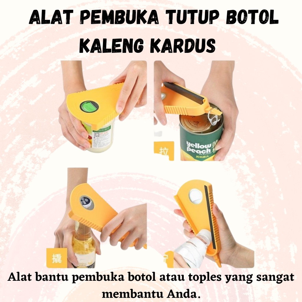 COD - Alat Pembuka Tutup Botol Kaleng Kardus Multifungsi HARGA PROMO!!!