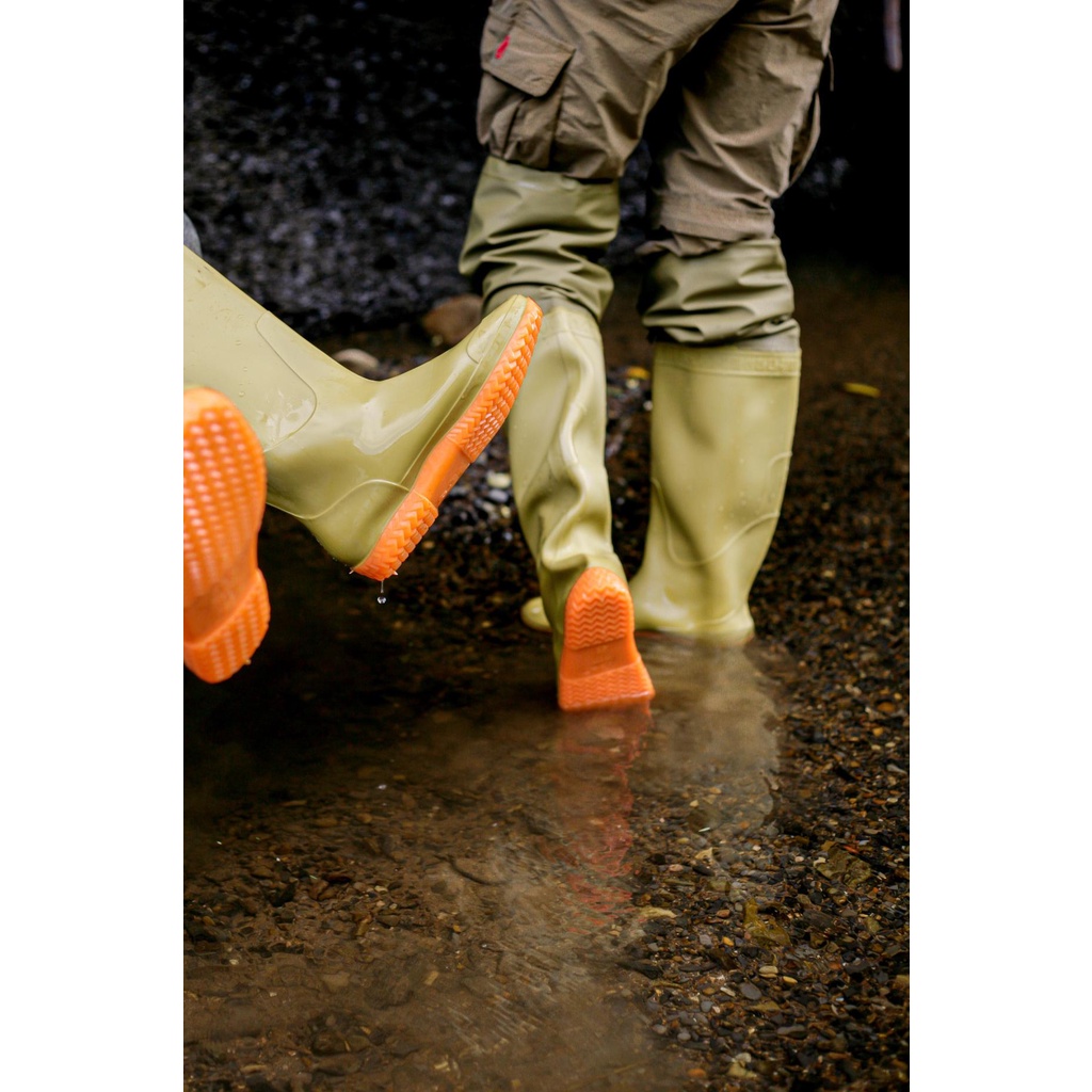 ☃ Sepatu Boot Sawah Karet Anti Keong Panjang 60cm ❃
