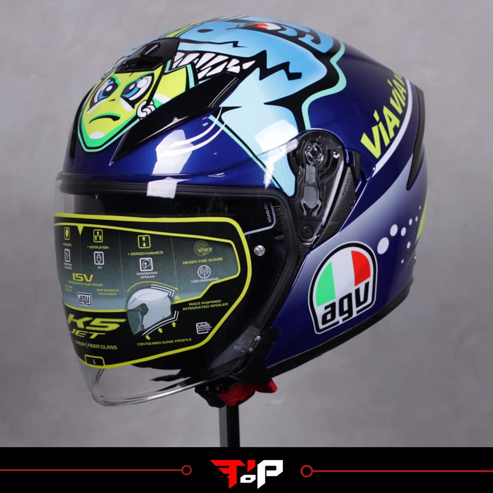 AGV K5 JET ROSSI MISANO 2015 HELM HALF FACE