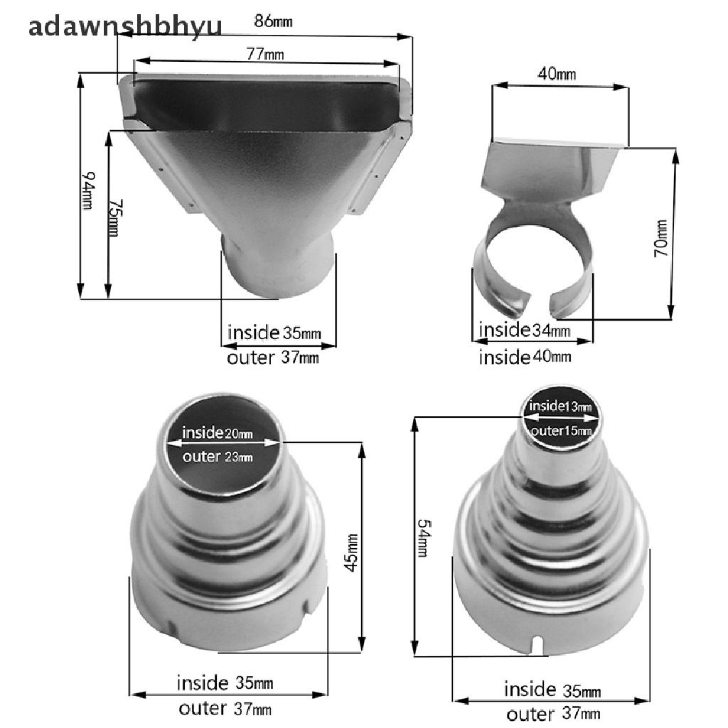 Adawnshbhyu Nozel Kit Listrik Heat Air Guns Nozel Hot Air Gun Aksesoris Shrink Wrap