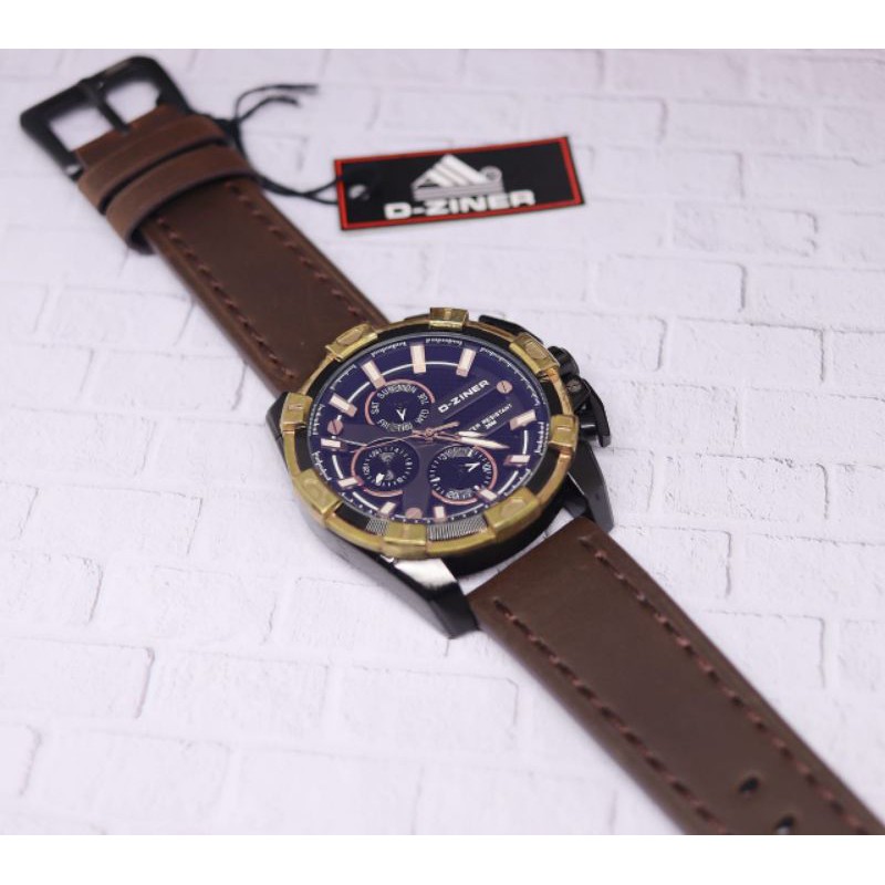 Jam Tangan Pria D-Ziner Original 9026 Water Resist Garansi 1 Tahun