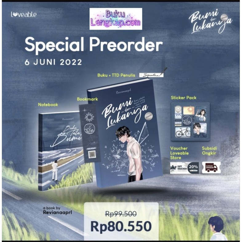 buku novel Bumi dan Lukanya Remake - Revianaaprl original