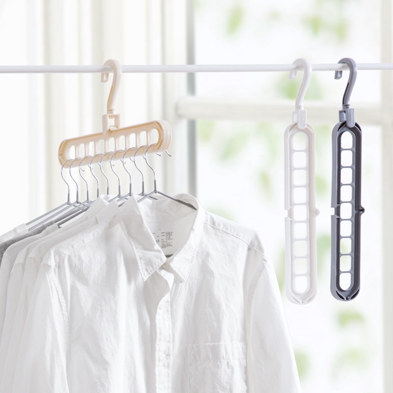 Grosir - H826 Gantungan Baju / Magic Hanger 9 in 1 / Magic Hanger / Wonder Hanger / Hanger Multifungsi
