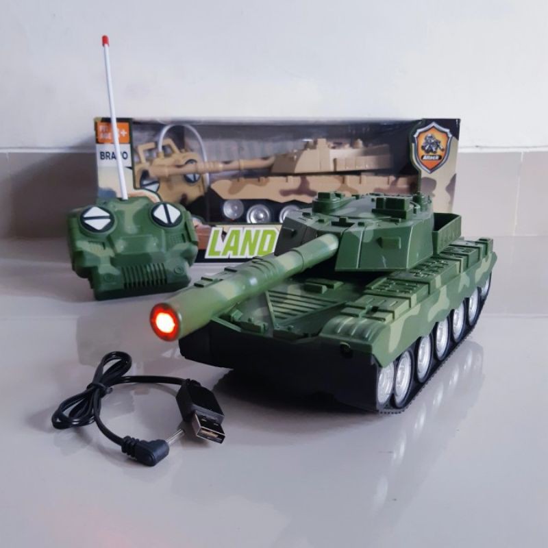 rc tank baterai charger mainan anak remote control edukatif batre cas