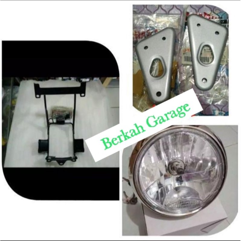 Paket Hemat Lampu Bulat Vixion Old + Breket Lampu Vixion Old + Kupingan Lampu Vixion Old