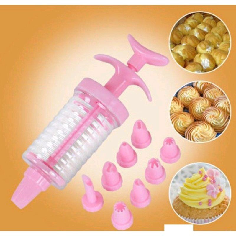 

Alat Penghias Kue 8 in 1/ Alat semprotan Cream penghias Kue/ Pen Cake Decoration