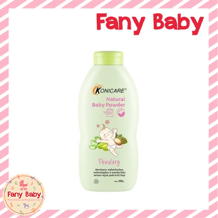 KONICARE NATURAL BABY POWDER AROMA FRESH &amp; POWDERY 100GR