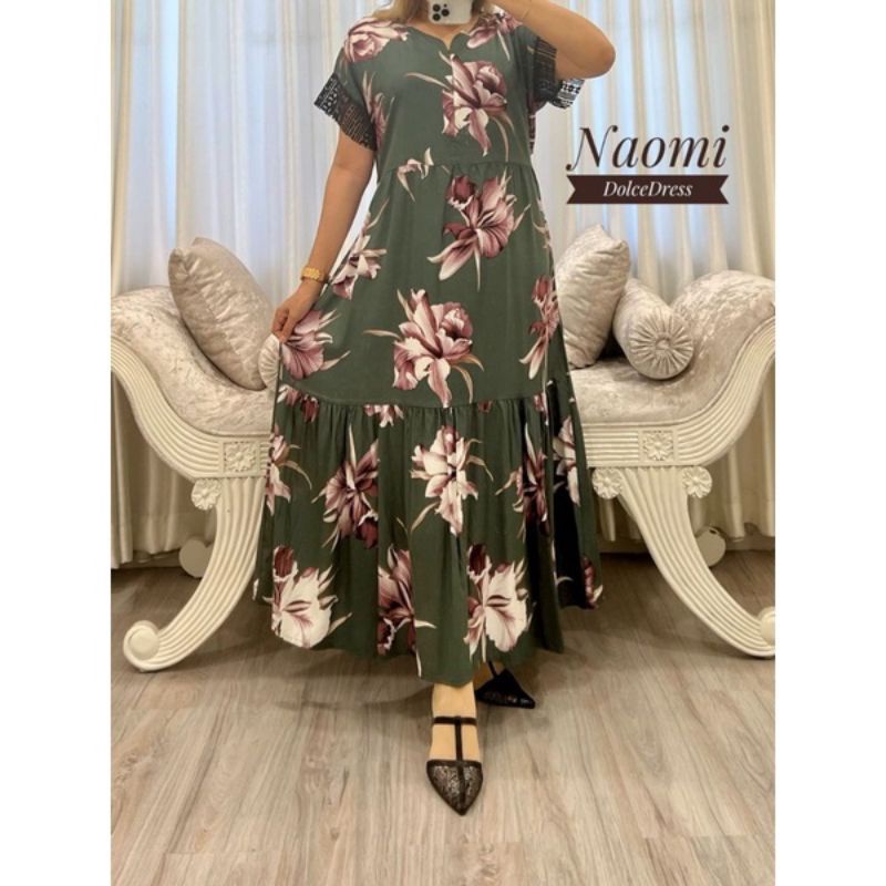 daster Arab Dolce dress Naomi jumbo ld 120/daster panjang jumbo