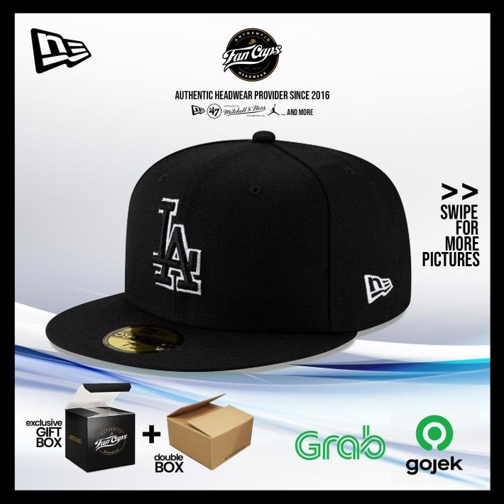 [Original] Los Angeles Dodgers Black 59Fifty Fitted | Topi New Era