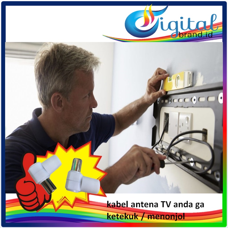 iklan khusus BONUS!!! jack antena khusus pemakai BRACKET tv agar ga nekuk kabelnya