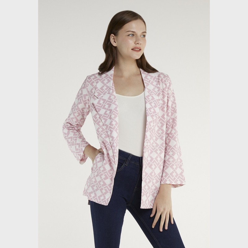 Point One VIRGINIA Aztec Pink Outer  395932 Atasan Wanita