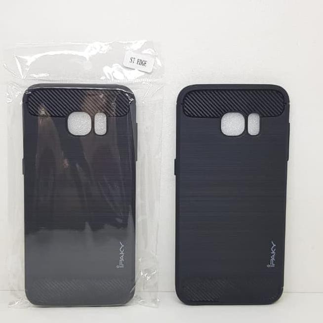 iPaky Carbon Samsung S7 EDGE 5.5 SoftCase Samsung G935 Slim Fit Carbon