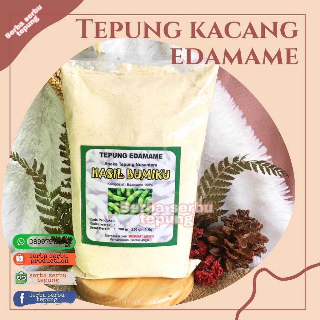 

Tepung Kacang Edamame(250gr)|Meningkatkan Kesuburan|Free Gluten