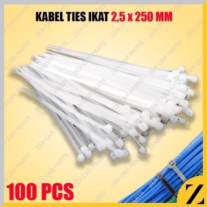 

ORGANIZER-DOCUMENT- KABEL TIES 25CM PUTIH 250MM KABEL TIS 25 CM ISI 100 -DOCUMENT-ORGANIZER.