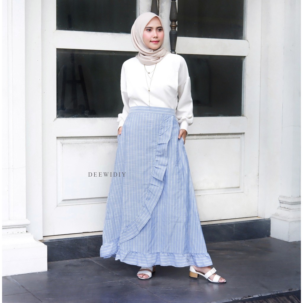 AGNIA STRIPE SKIRT