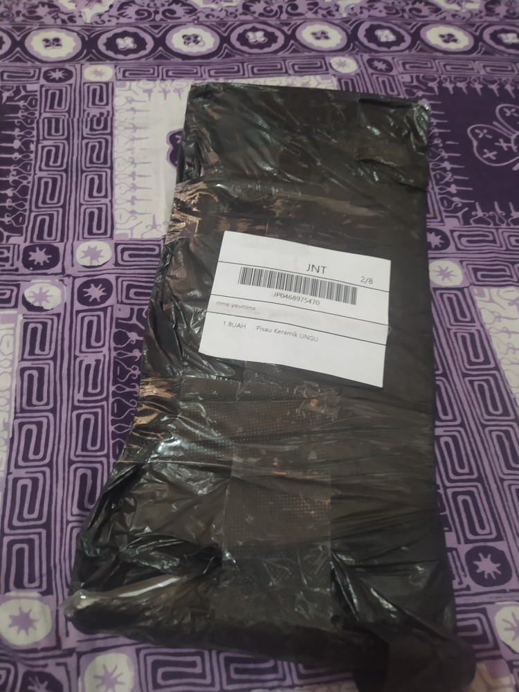 Pisau Satu Set Keramik Motif Bunga 4 In 1 Pisau Dapur Buah Pemotong Daging Serbaguna