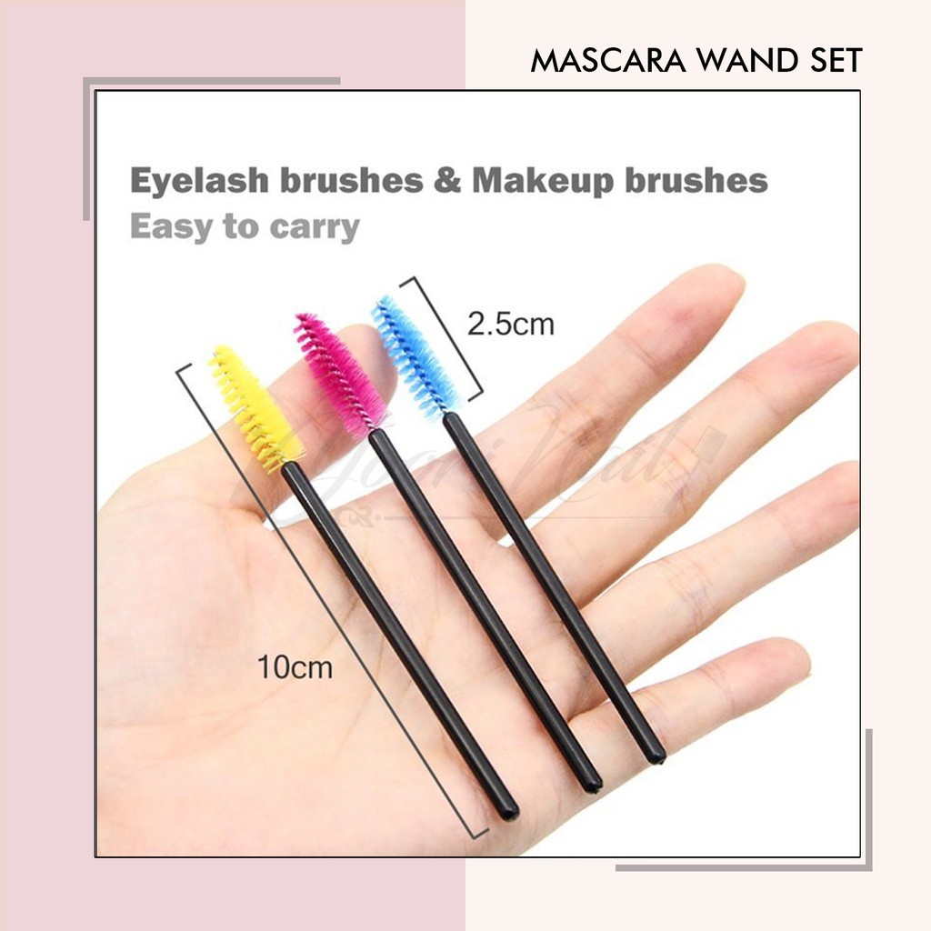 Mascara wand set 10pcs sisir bulumata eyelash extension